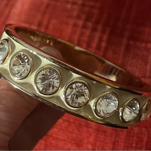 Givenchy Pink and Gold Crystal Bracelet - Picture 2 of 8